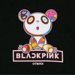 BLACKPINK x Takashi Murakami Signature Tee, Limited-Edition black crew neck